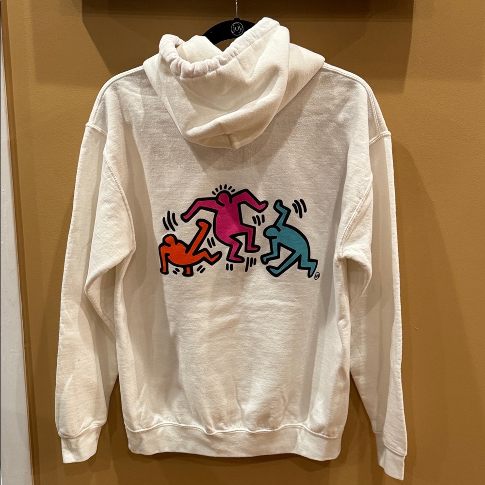 Chelsey Blake by Holly Green White Hoodie with Graphic Design Streetware Medium